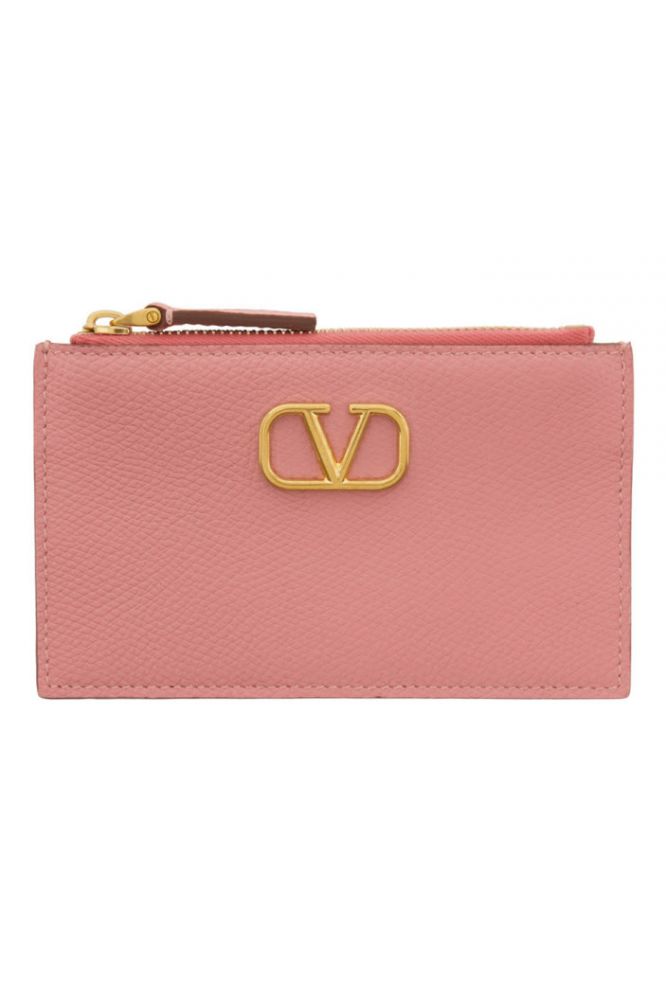 VALENTINO GARAVANI Pink VLogo Zip Card Holder 原價 HK$ 3100 | 30% OFF 優惠價 HK$ 2170
