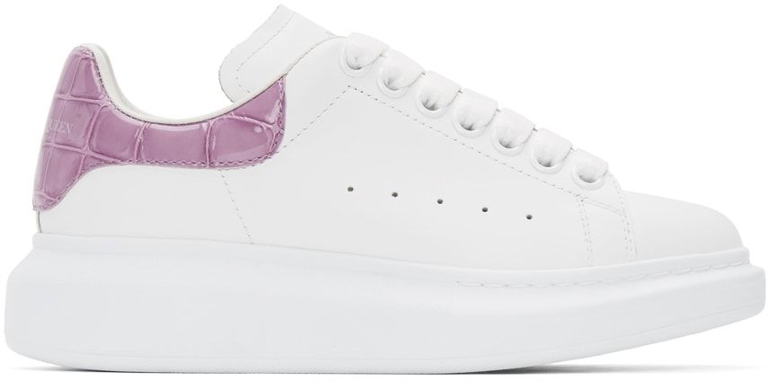 ALEXANDER MCQUEEN White & Purple Croc Oversized Sneakers 現價2796 原價4300 (35% OFF)