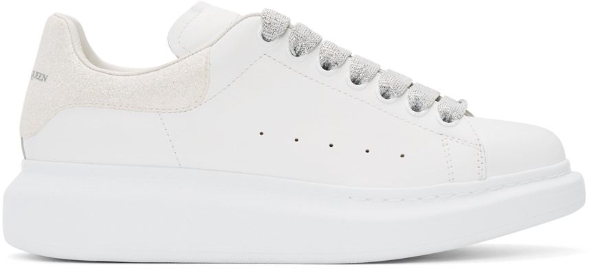 ALEXANDER MCQUEEN SSENSE Exclusive White & Green Oversized Sneakers 現價2782 原價3660 (24% OFF) 