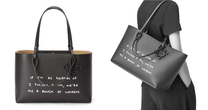 Words Double Handle East West Tote in classic calfskin HK$ 19,700.00 If I'm normal as I think I am, we're all a bunch of weirdos. 如果我像我想的那樣正常，我們都是一群怪人。