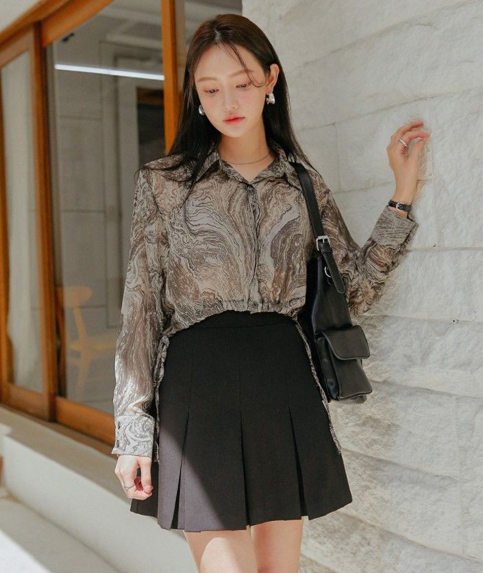 ordinary pleats mini skirt｜26,500 won