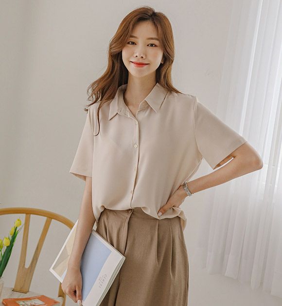 Wrinkle-free short-sleeved shirt｜14,900 won