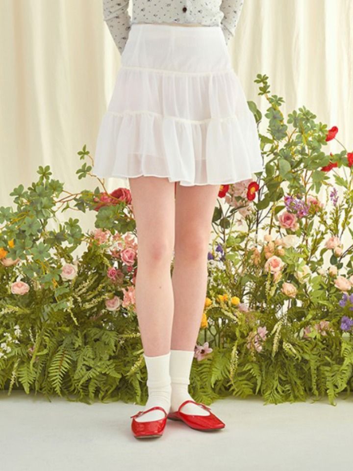lovely flared lace skirt｜42,750 won