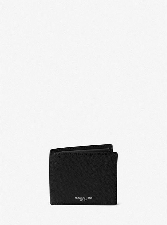 Harrison Crossgrain Leather Billfold Wallet With Coin Pocket原價HK$1,840│特價HK$920