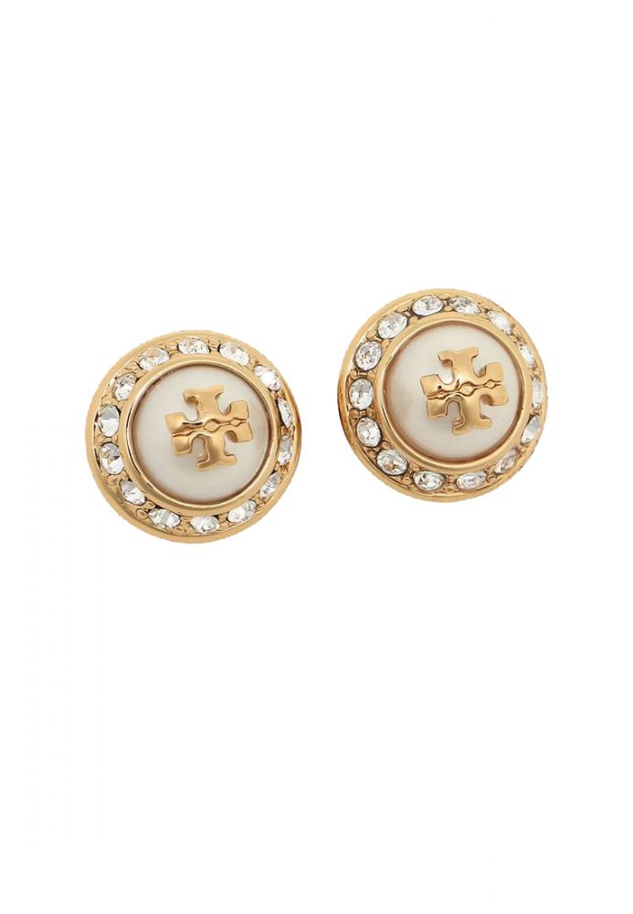 Tory Burch 'Natalie' Faux Pearl Stud Earrings White  原價：HK$ 1,080  | 現售：HK$ 725 