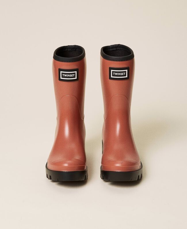  TWINSET Rain boots with logo，價格以官網為準