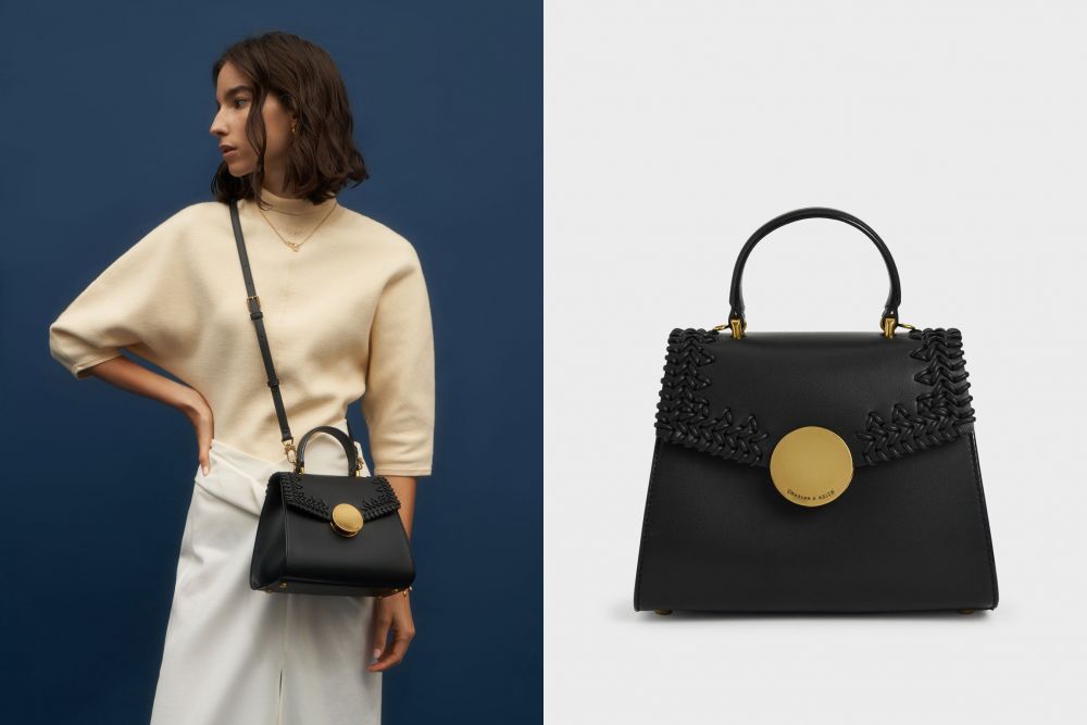 Woven Top Handle Bag - Black－原價：HK$699｜現售：HK$559  (20% OFF)