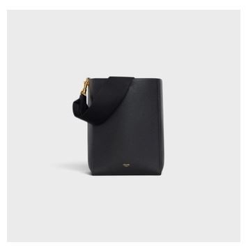 SANGLE SMALL BUCKET BAG IN SOFT GRAINED CALFSKIN BLACK HK$ 15,500