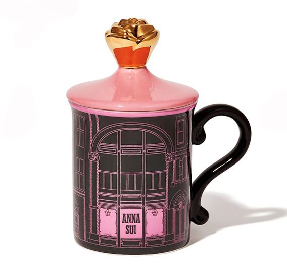 ANNA SUI Mug store with lid Pink｜¥2,200