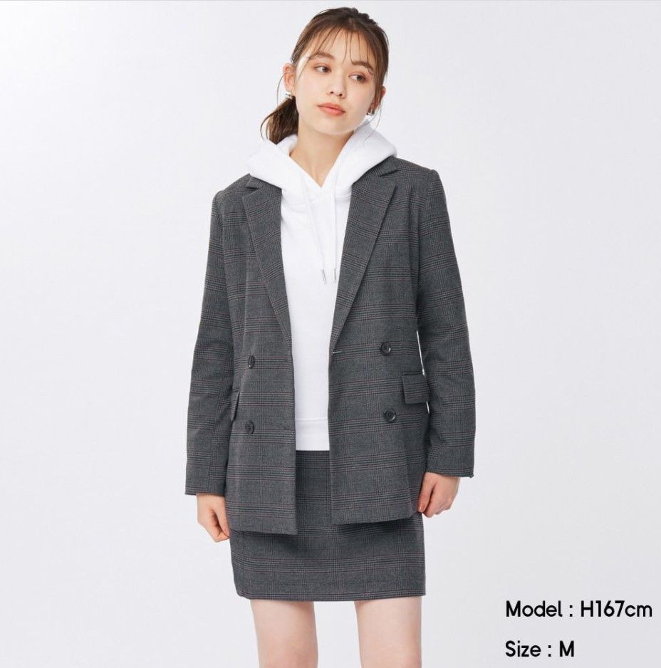 Double-breasted tailored jacket｜HK$299