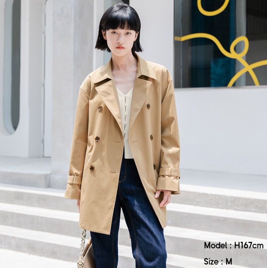 Middle trench coat｜HK$199