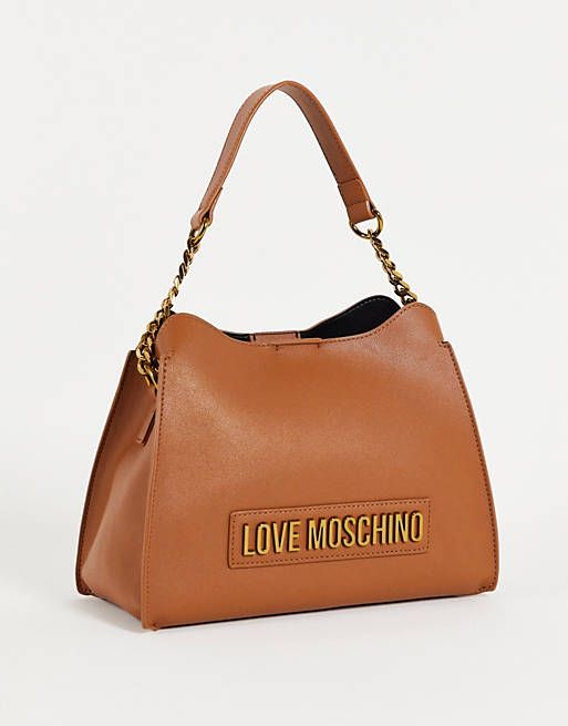 Love Moschino logo shoulder bag in tan 原價 HKD$1,809.99 現價 HKD$1,269.99(-29%)