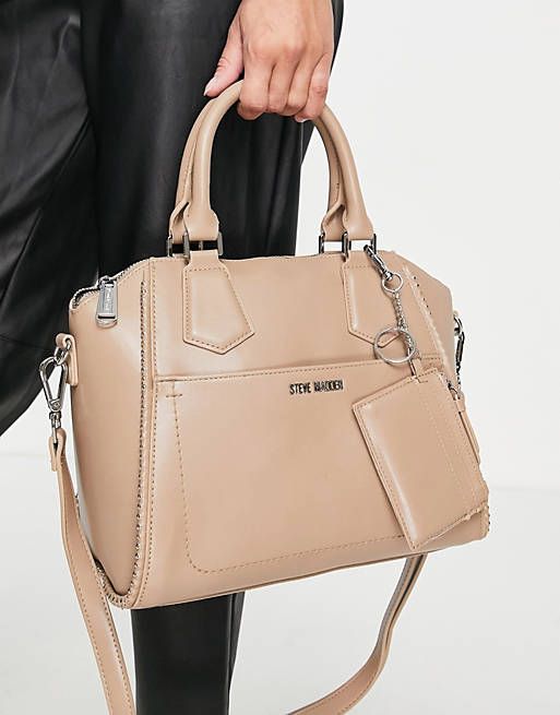 Steve Madden satchel studded bag with turnlock in grey 原價 HKD$952.99 現價  HKD$666.99(-30%)