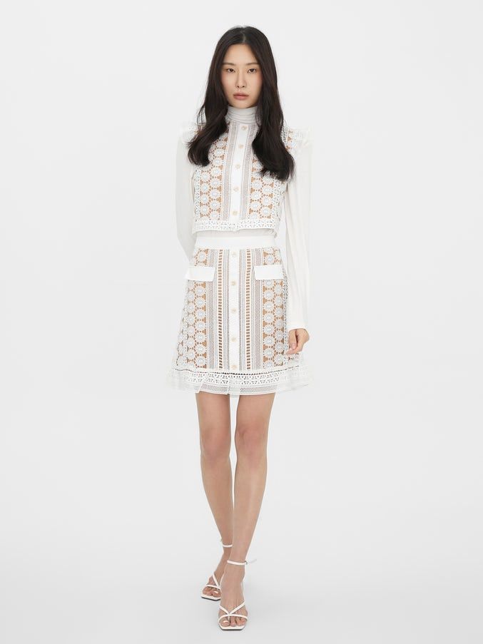 Janesuda x Pomelo Lace Mini Skirt｜HK$ 389