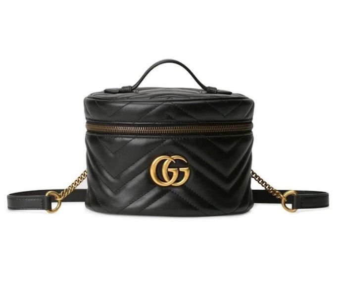 GUCCI GG Marmont Mini Backpack Leather Black｜原價：HK$14,580｜現售：HK$9,800