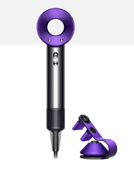 Dyson Supersonic™ 風筒 (黑紫色) HD03 建議零售價：HK$3,380 年度購物節獨家優惠送專用底座（價值HK$500）