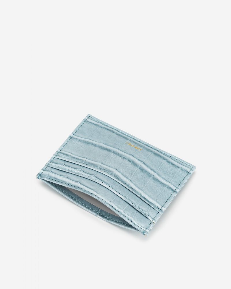 卡包 - 冰藍色鱷魚紋 原價HK$199 | 特價HK$99 | 第二件半價低至HK$74.25