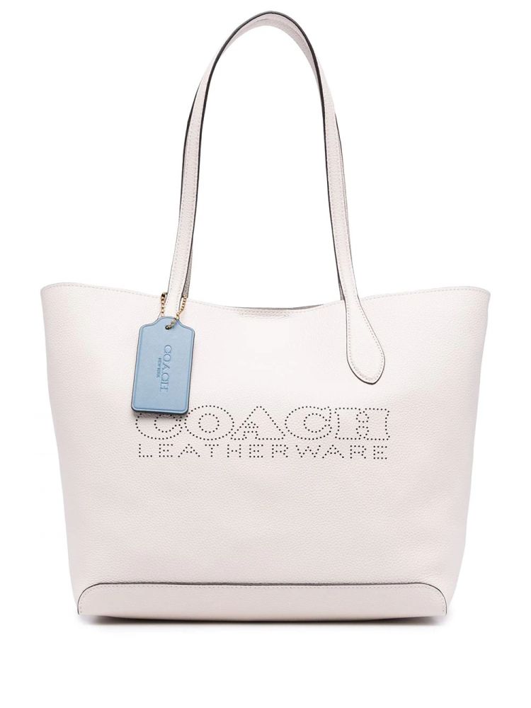 Coach perforated-logo leather tote bag原價：HK$2,462│折後最低價：HK$1,921