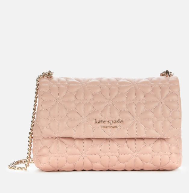 Bloom Quilt Small Shoulder Bag - Flapper Pink |  原價 £350 | 75折後現售 £262.5 (約港元HK$ 2,739)