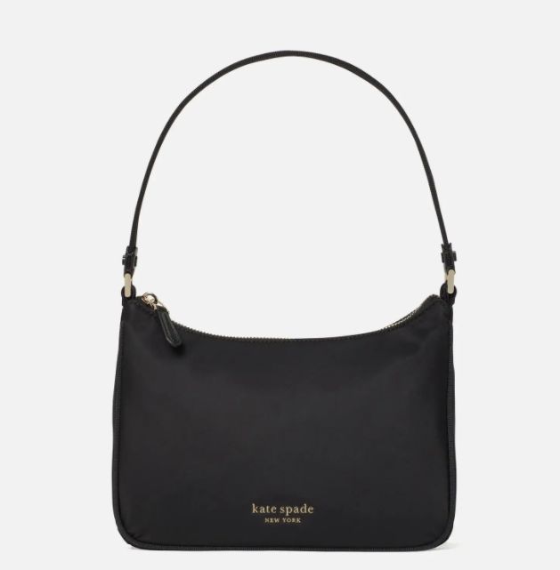 Sam Nylon Shoulder Bag - Black |  原價 £150 | 75折後現售 £112.5 (約港元HK$ 1,175)