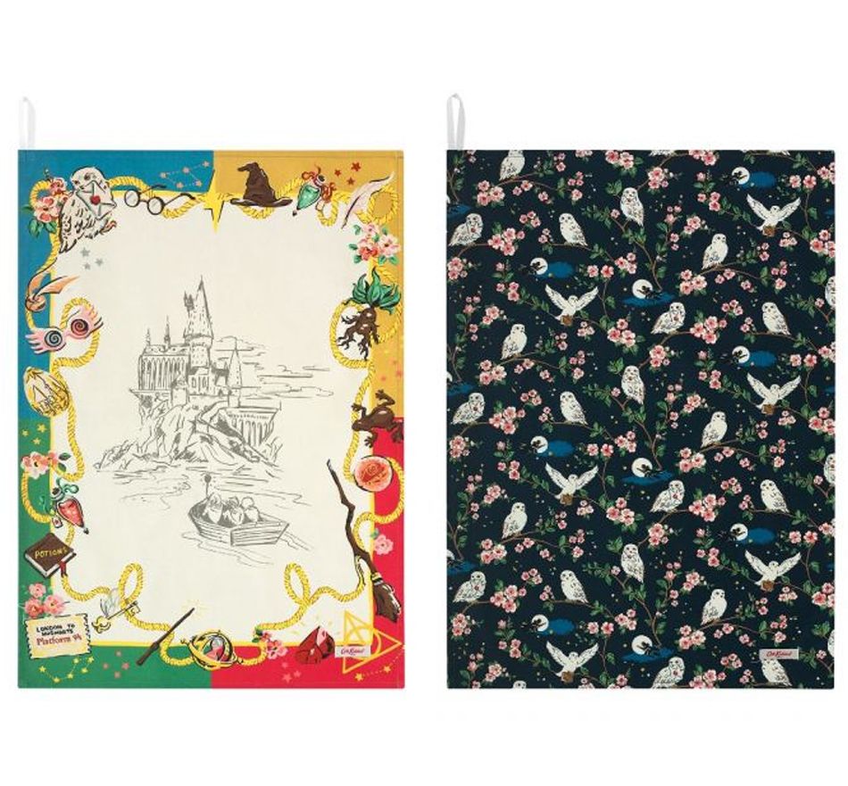 HARRY POTTER SORTING SCARF SET OF TWO TEA TOWELS｜HK$250