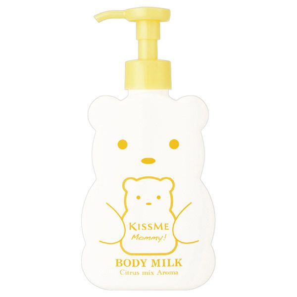 并列第7位 KISSME Mommy Body Milk 價格：1180円 未含稅 | 200g【香港有售】 因可愛瓶身而廣受歡迎，是一款低敏感性的無添加身體乳液！特點是含有大量的澳洲堅果籽油等可食用植物保濕成分。