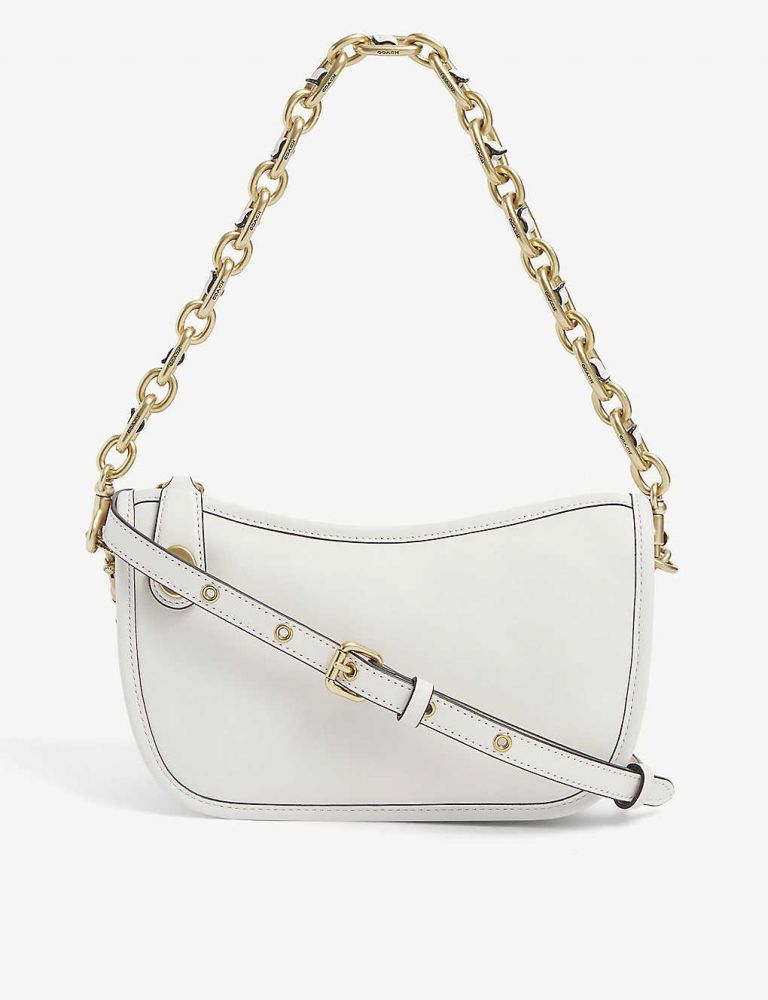 COACH Swinger chain-detail leather bag ｜ 原價 $3250， 20% OFF $2600