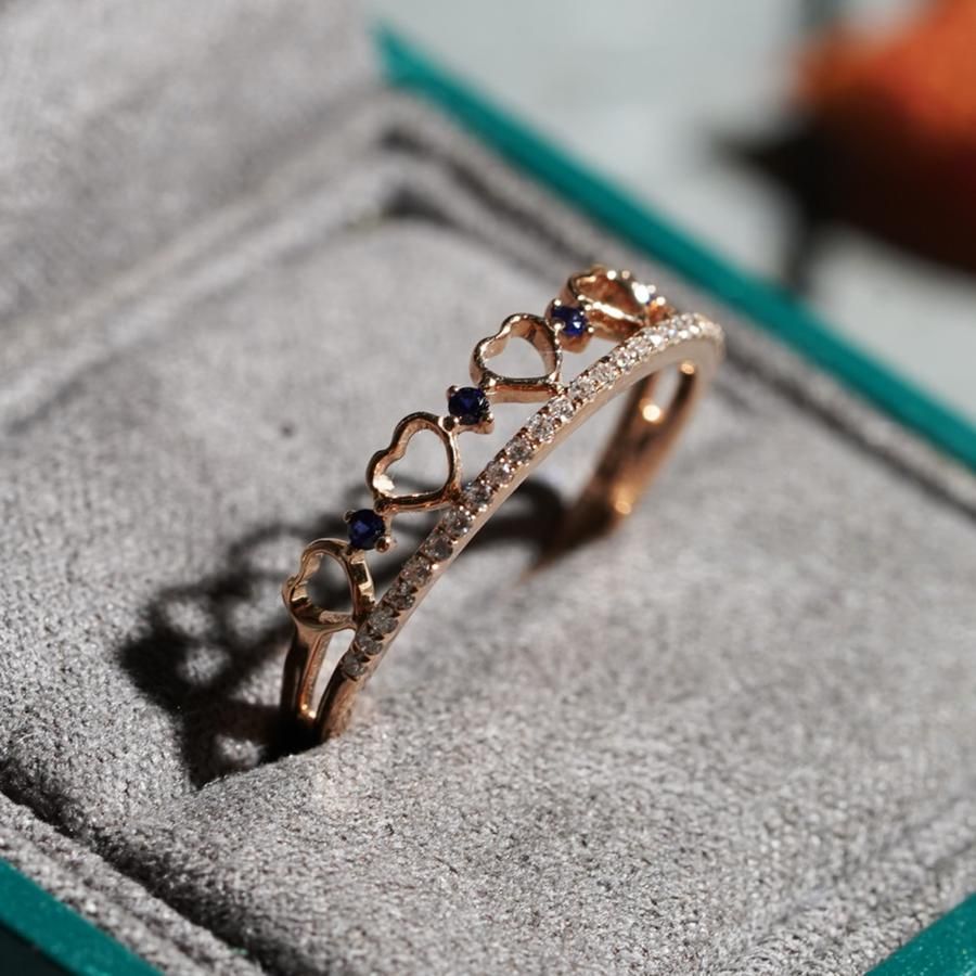 For Her Jewellery - 18K Rose Gold Heart Ring 原價：HK$4,000│特價：HK$2,800