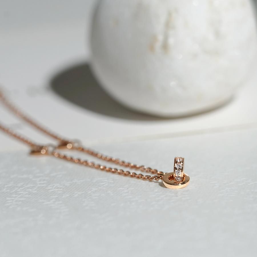 For Her Jewellery - 18K Rose Gold Diamond Hoop Bracelet 原價：HK$2,400│特價：HK$1,680