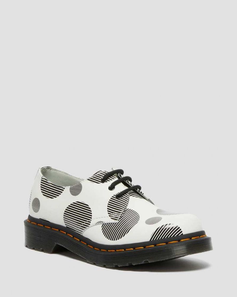 1461 Women's Polka Dot Smooth Leather Oxford Shoes | Dr Martens 1461 WOMEN'S POLKA DOT SMOOTH LEATHER OXFORD SHOES US$130