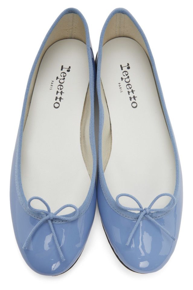 REPETTO SSENSE Exclusive Blue Patent Cendrillion Ballerina Flats原價HKD $2560 | 特價HKD $1588 | 香港門市參考價HKD $2950【53折】