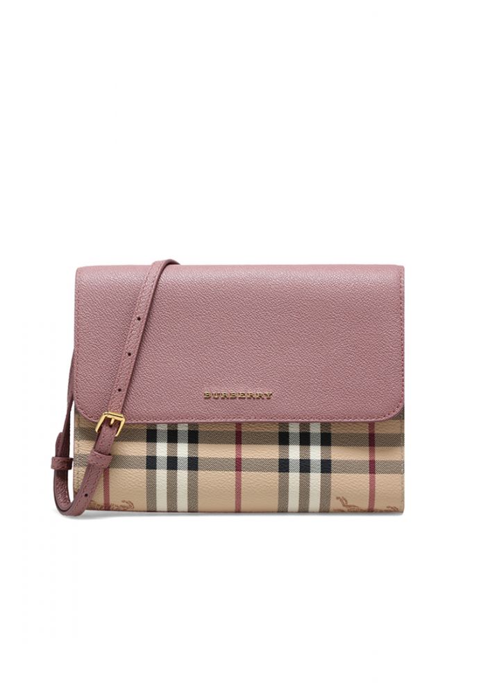 Plaid Leather One Shoulder Messenger Bag | 原價 HK$ 10,980 |  現售 HK$ 5,499
