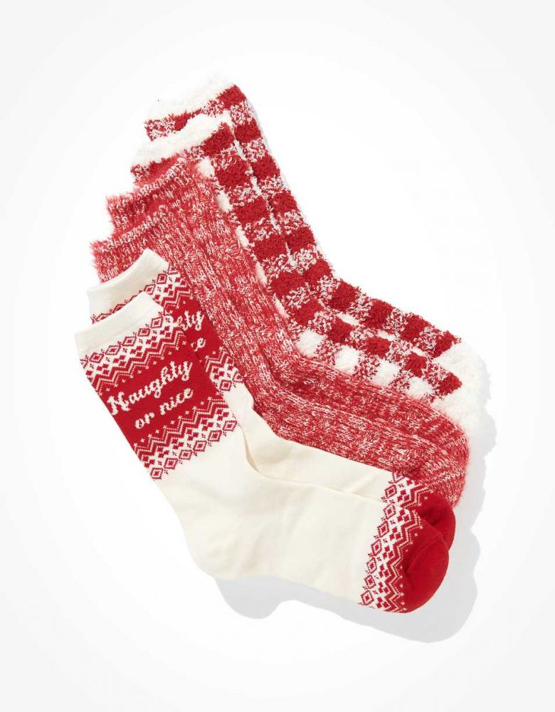 AE Christmas Crew Sock 3-Pack Price HK$240