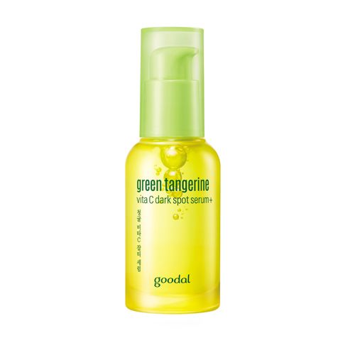 7. goodal green tangerine V Dark Spot Serum 30 ml｜日元2970︰ goodal是韓國化妝品品牌Clio旗下的護膚品牌。成分獲得高評分，具有保濕、抗炎、美肌效果。使用後平均毛孔數量減少了，但測試結果可能視儀器而異。