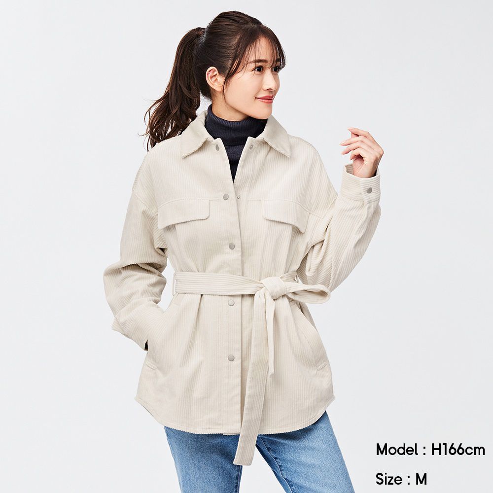 Corduroy belted jacket  (原價 HK$ 299 | 現售 HK$ 99)