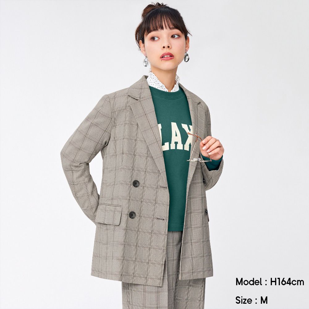 Tailored double-breasted jacket(check) | 原價 HK$ 299 | 現售 HK$ 249