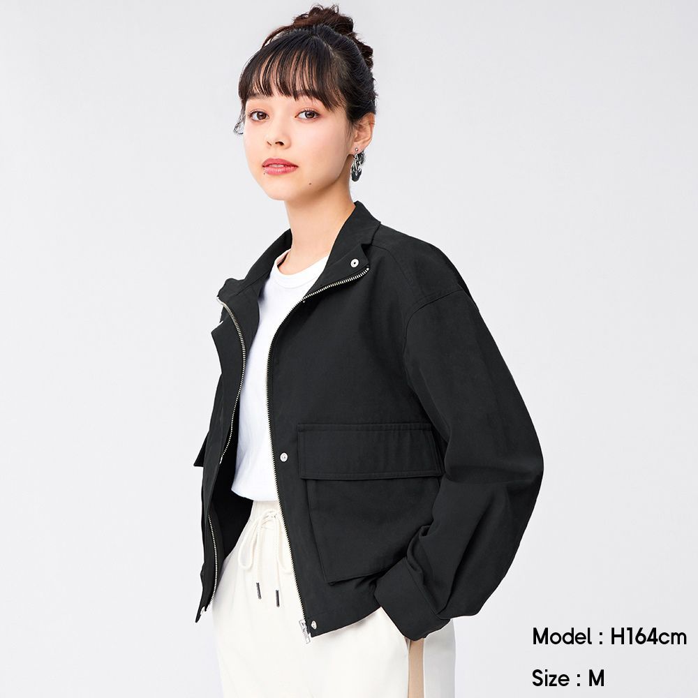 Stand collar work jacket | 原價 HK$ 299 | 現售 HK$ 199