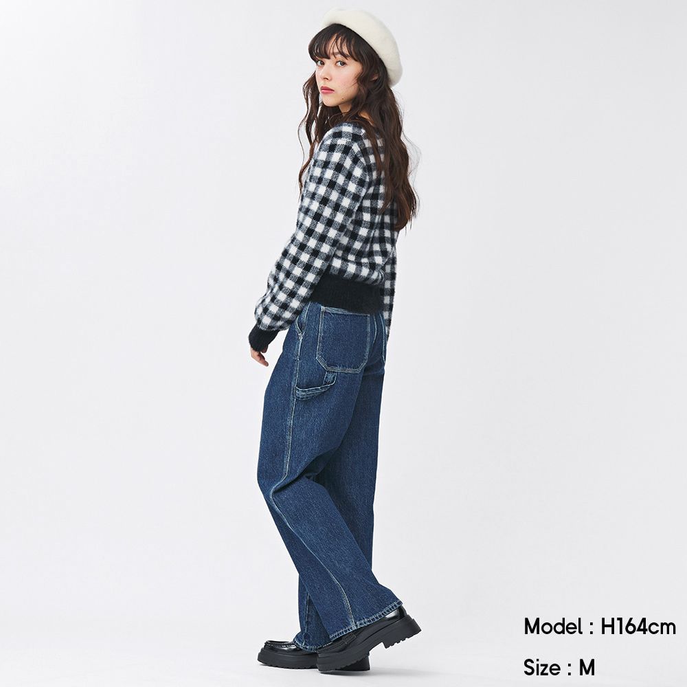 Contrast stitch semi wide jeans | 原價 HK$ 199 | 現售 HK$ 149