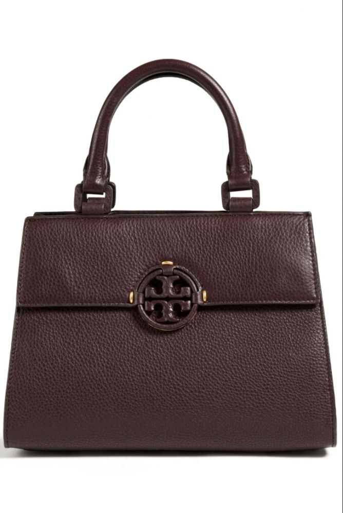 Tory Burch Miller suede-paneled pebbled-leather tote 原價 HK$4,868 | 特價HK$2,678【42% off】