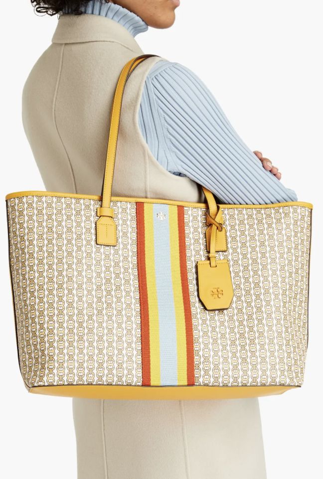 Tory Burch Printed coated cotton-canvas tote 原價 HK$2,866 | 特價HK$1,719【40% off】