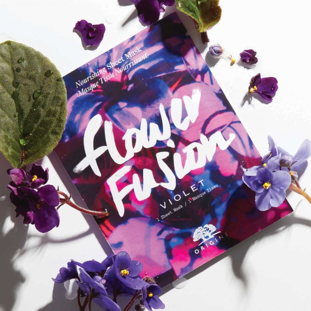 Origins FLOWER FUSION™ Violet Nourishing Sheet Mask 原價 $25 | 特價 $17.5【30% off】