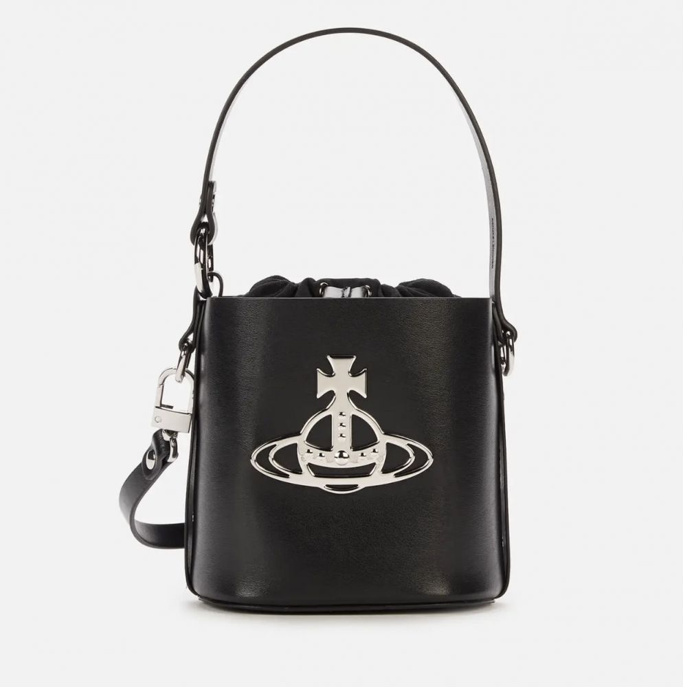 Vivienne Westwood Women's Daisy Small Drawstring Bucket Bag - Black 原價 HK3,399 | 香港門市價 HK$3,990 | 折後HK 2678【67折】