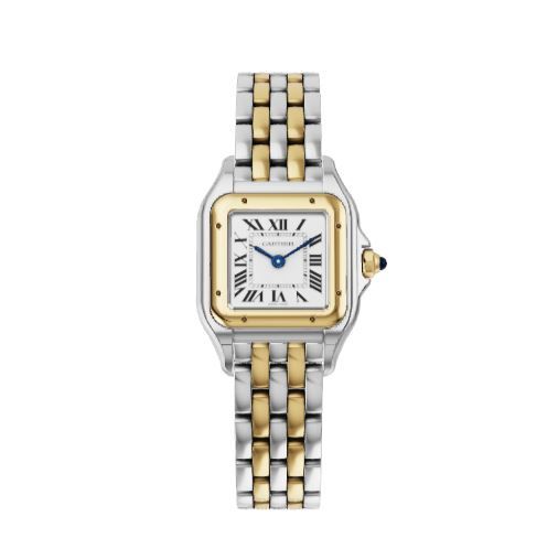 PANTHÈRE DE CARTIER 腕錶 小型款，石英機芯，18K黃金，精鋼HK$63,500