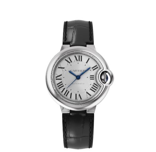 BALLON BLEU DE CARTIER 腕錶33毫米，精鋼，皮革HK$43,400 