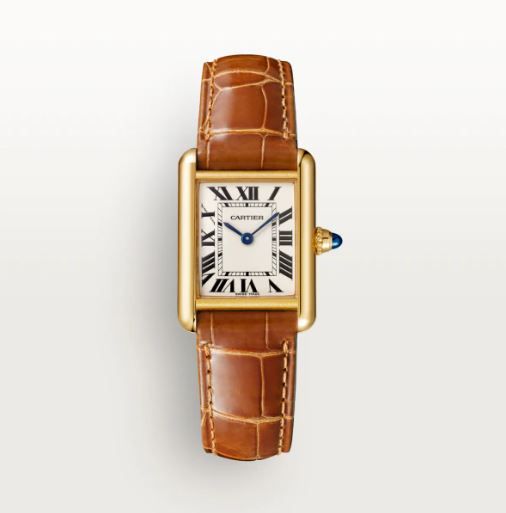 TANK LOUIS CARTIER 腕錶 小型款，石英機芯，18K黃金，皮革 HK$75,000