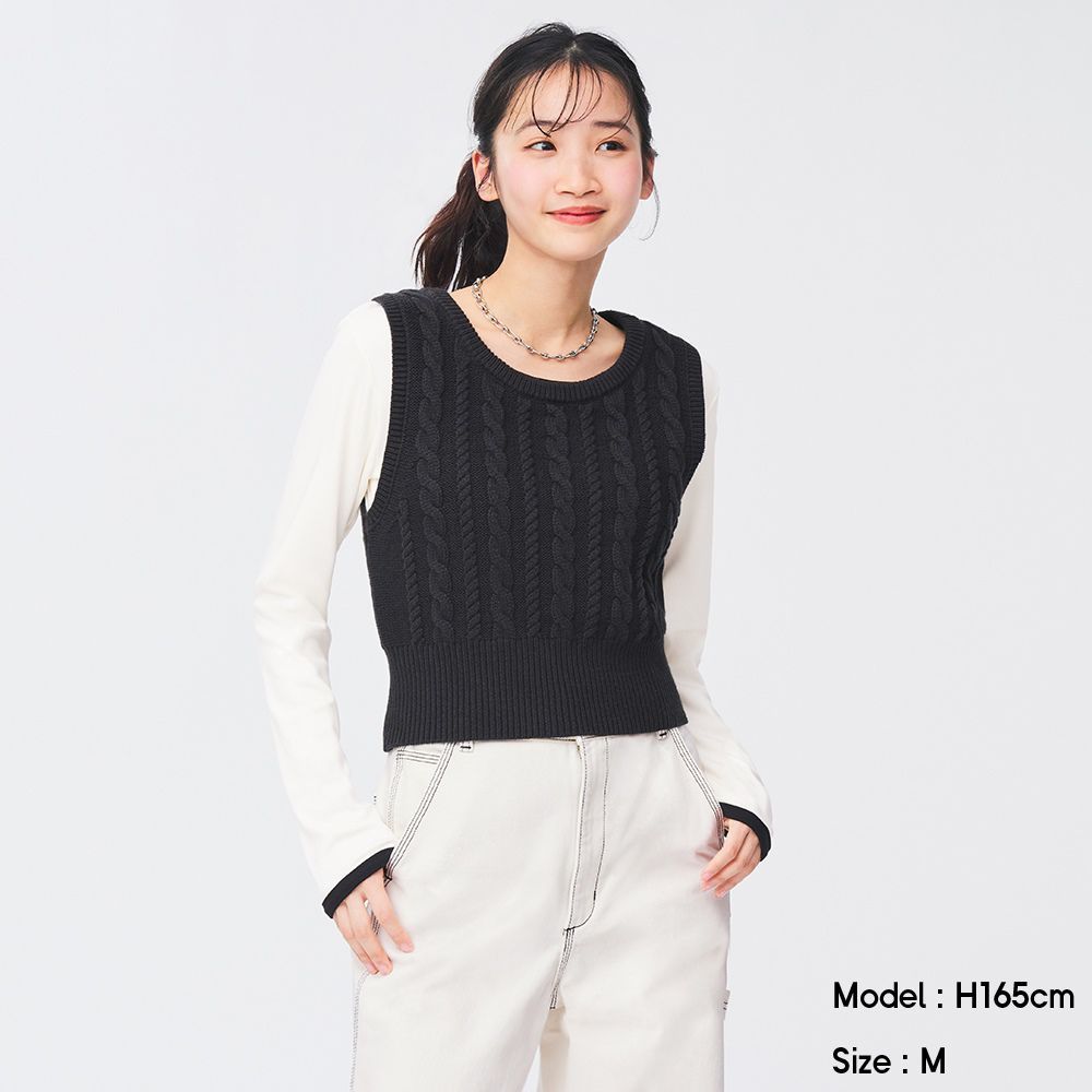 Cropped knit vest原價HK$149 | 特價HK$79