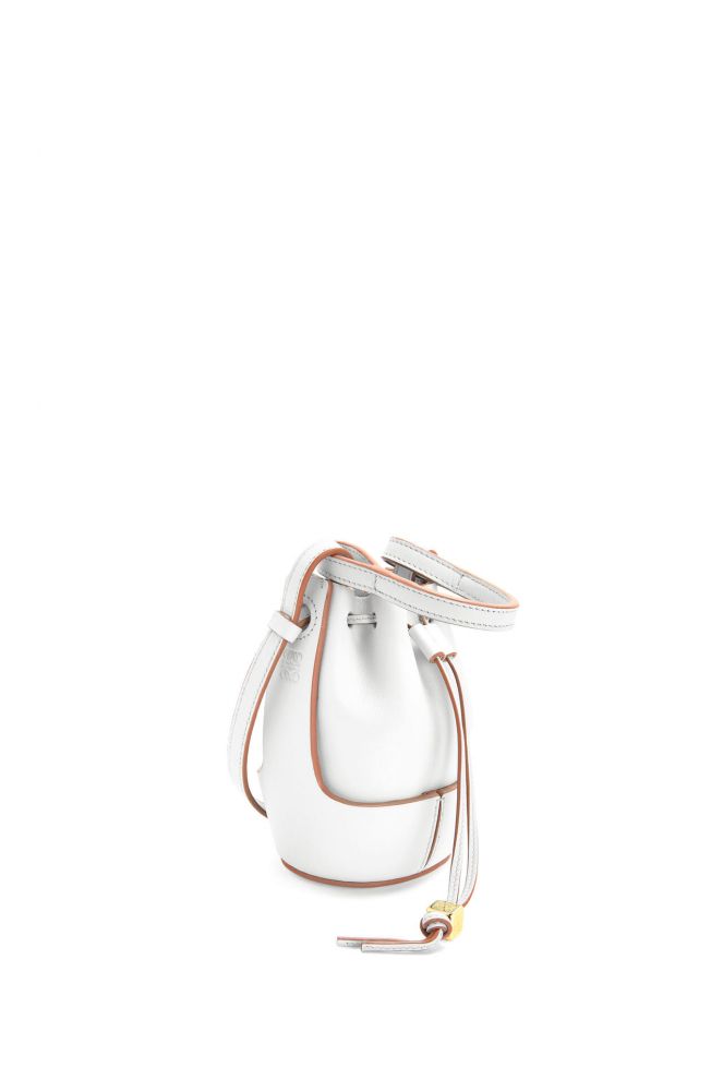 Nano Balloon bag in nappa and calfskin  (Soft White) | 原價 HK$ 10,600 | 現售 HK$ 7,420
