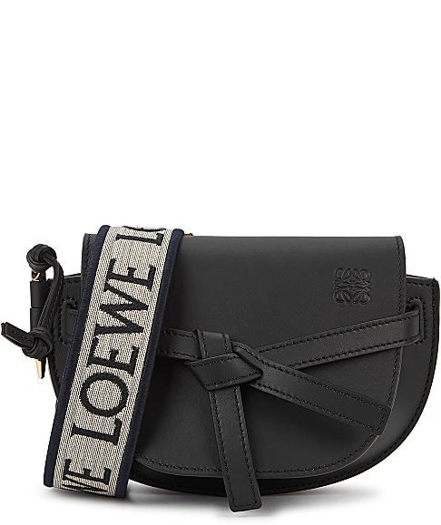 LOEWE Gate Dual mini black leather cross-body bag香港門市價錢：HK$ 14,950 | 網購價：HK$ 11,900【香港價8折】
