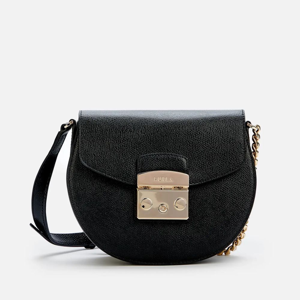 Furla Women's Metropolis Mini Cross Body Round Bag - Black | 原價 HK$ 2935.50 | 現售 HK$ 1174.20