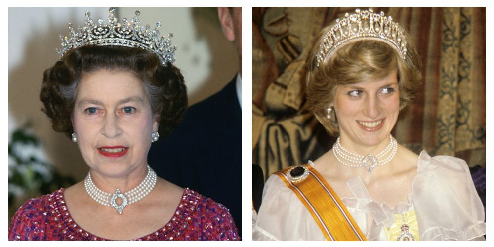 英女王曾在80與90年代時常佩戴這條珍珠項鍊，包括在1982年出席英國第一任女首相柴契爾夫人的70歲生日宴會。另外，戴安娜王妃（Princess Diana）亦曾佩戴過這條項鍊。